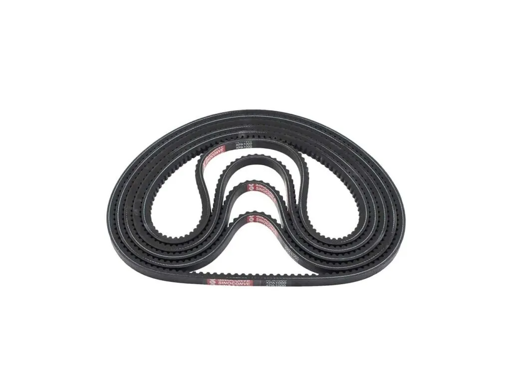 Dây đai SKF: Ba vòng dây đai răng lồng nhau, nhãn đỏ trên thân