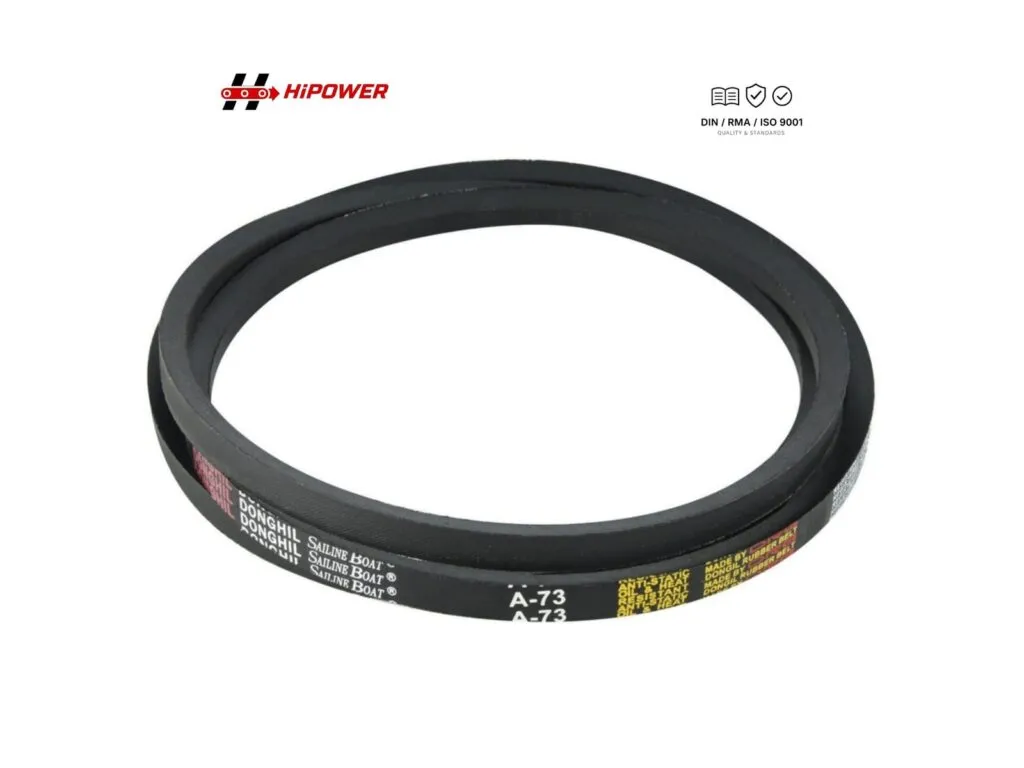 Dây đai SKF: Dây đai chữ V loại A-73 màu đen, in chữ trên thân