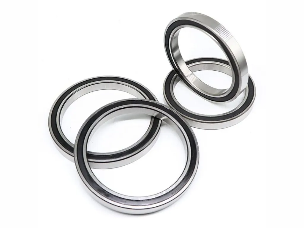 Vòng bi 6900, 6800 và 61700 loại mỏng: Ba vòng bi thành mỏng nắp cao su xếp chồng chéo nhau