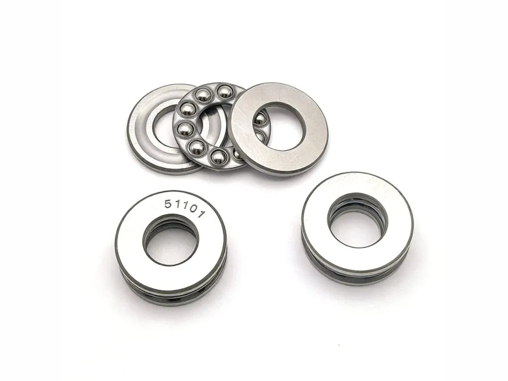 Vòng bi chặn: Vòng bi chặn mã 51101 cùng các bộ phận tháo rời